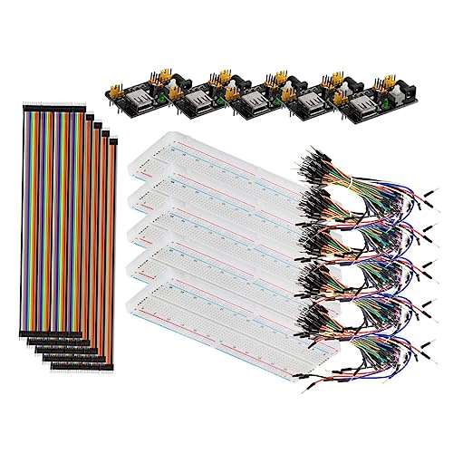 KONTONTY Steckbrett mit Netzteilmodul Jumper Drähte Kabel für DIY Projekte Laboratorien Industrielle Anwendungen KONTONTY Steckbrett mit Netzteilmodul Jumper Drähte Kabel für DIY Projekte Laboratorien Industrielle Anwendungen von KONTONTY