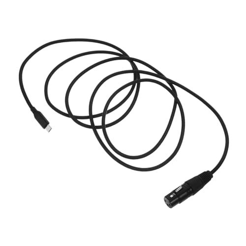 KONTONTY Typ C Auf Xlr Audiokabel Stecker Mikrofon Professionell Für Aux Anschlusskabel Geflochtenes Gewickeltes Flaches Audiokabel Audio Verbindungskabel Langes Verbindungskabel von KONTONTY