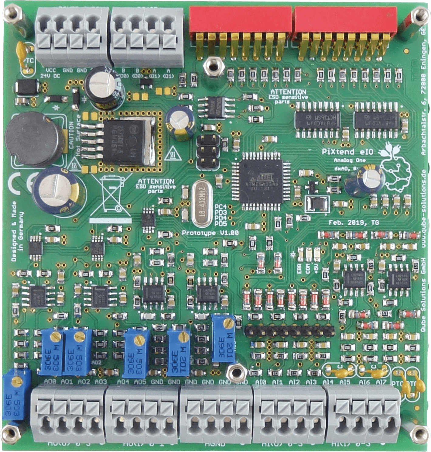 PIXTEND EIO ANAP - Entwicklerboards - SPS PiXtend eIO Analog One Pro von KONTRON