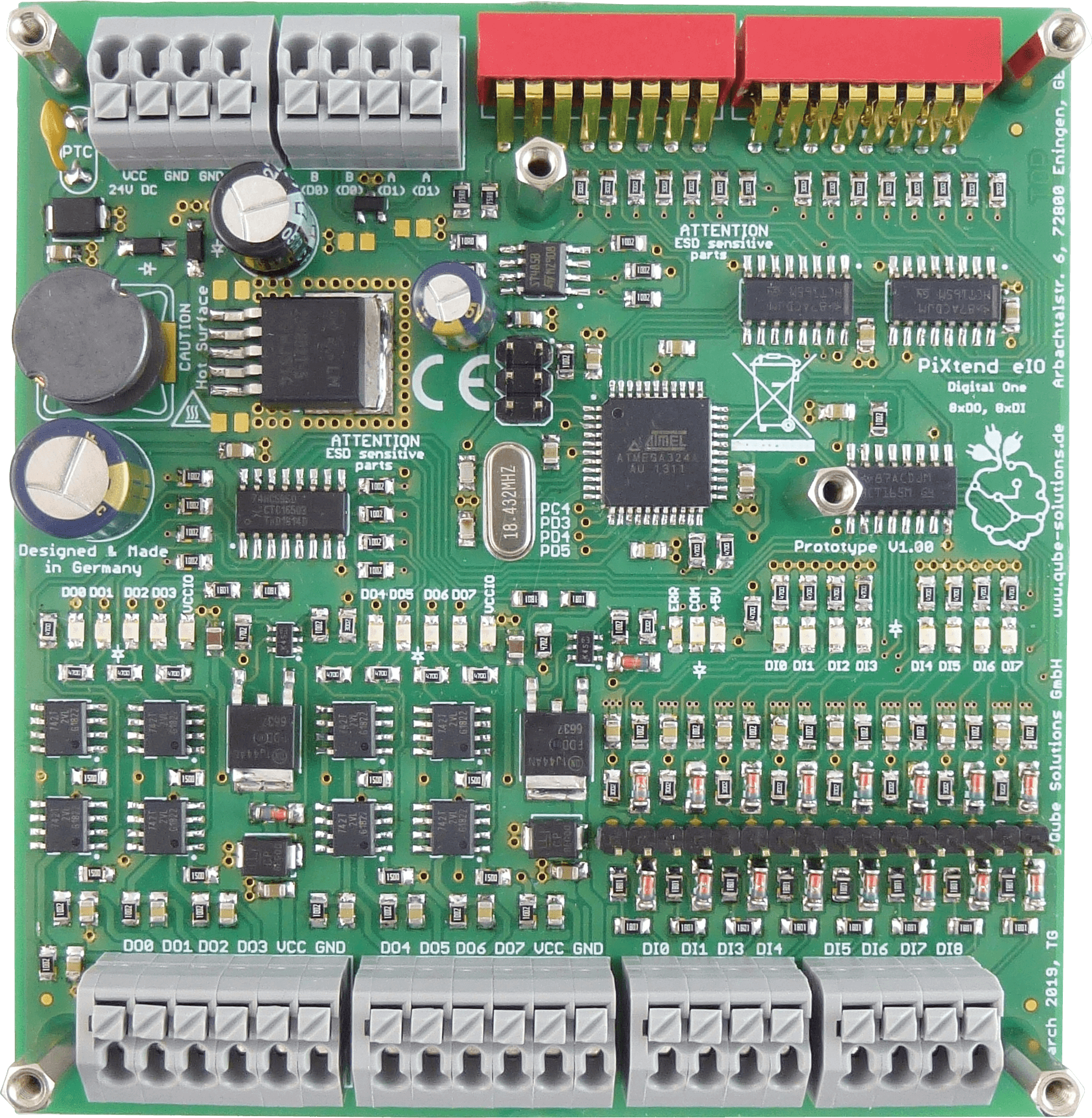 PIXTEND EIO DIGB - Entwicklerboards - SPS PiXtend eIO Digital One Basic von KONTRON