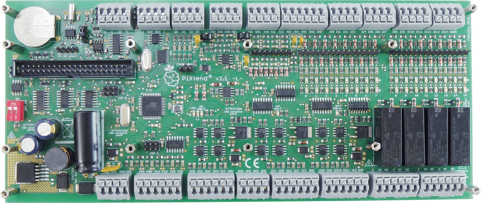 PIXTEND2 L BOARD - Raspberry Pi Shield - SPS PiXtend V2 -L- Board von KONTRON
