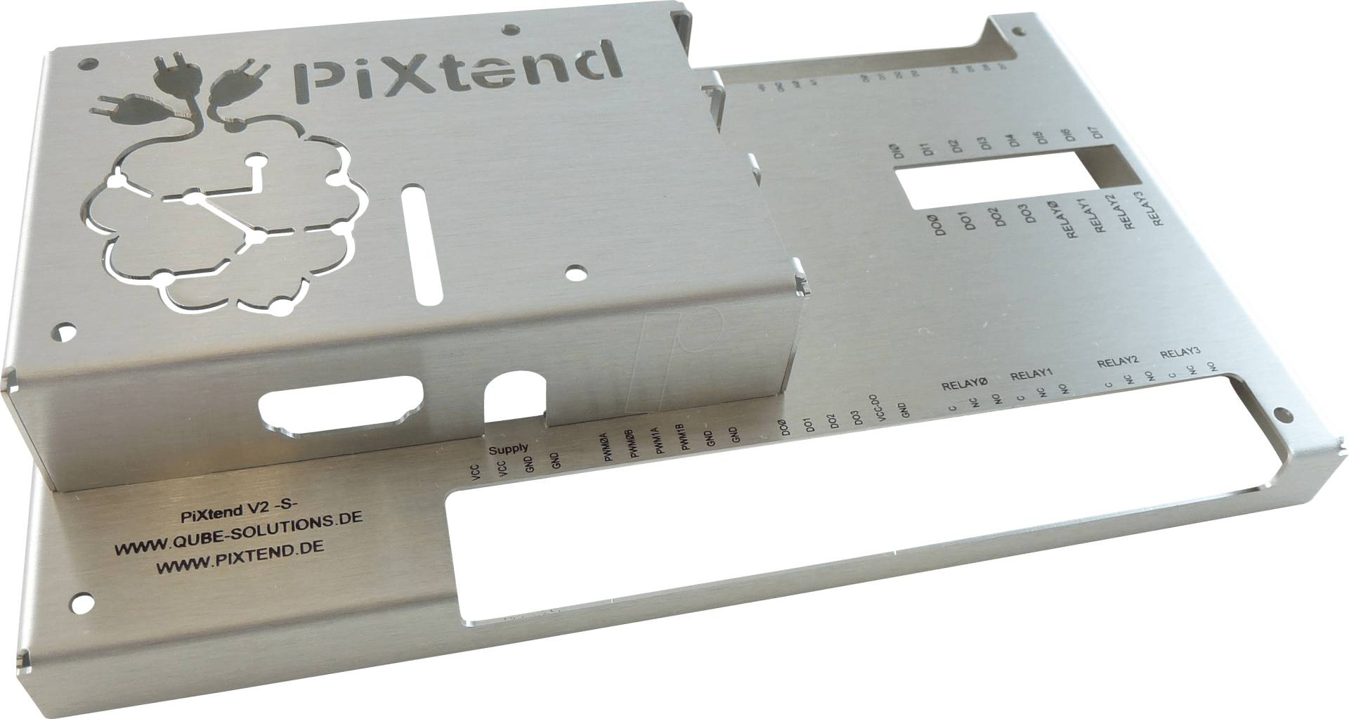 PIXTEND2.1 COVER - Gehäuse für PiXtend V2.1 -S-, Edelstahl, silber von KONTRON