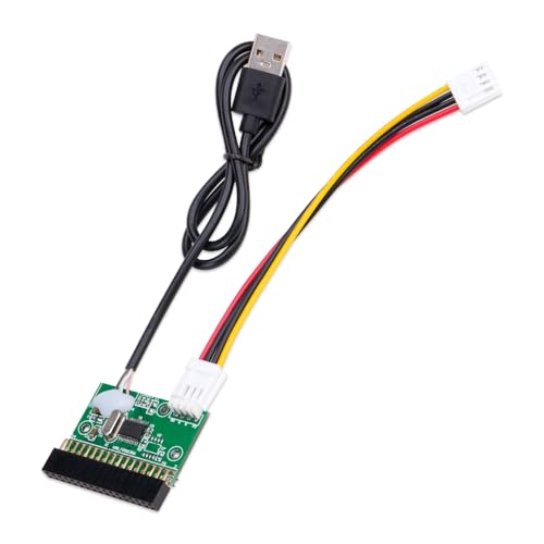 KOOBOOK 1 x Diskettenlaufwerk-Adapter, 1,44 MB, 8,9 cm (34 Zoll), 34 Pin, 34 P auf USB-Kabel, PCB-Platine mit Stromkabel. von KOOBOOK
