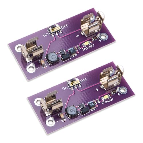 KOOBOOK AAA-Batteriehalter mit Power-Boost-Modul, 1,2 ~ 5 V auf 5 V 200 mA Spannungsregler, Konverter für elektronische DIY-Projekte, 2 Stück KOOBOOK AAA-Batteriehalter mit Power-Boost-Modul, 1,2 ~ 5 V auf 5 V 200 mA Spannungsregler, Konverter für elektronische DIY-Projekte, 2 Stück von KOOBOOK