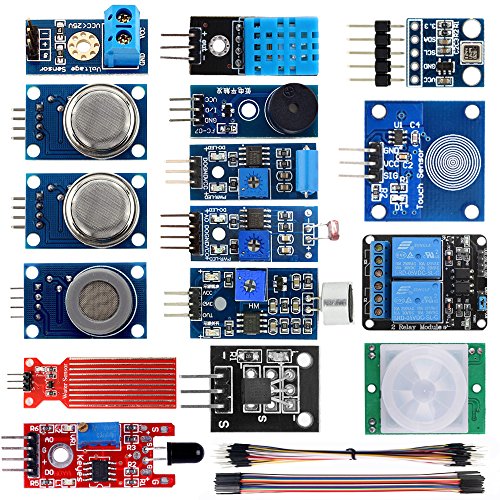 KOOKYE 16 in 1 Smart Home Sensor Modul Kit für Arduino Raspberry Pi Selbstbau Professional (Smart Home Kit von KOOKYE