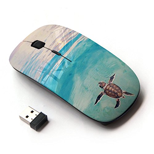 KOOLmouse [ Optische 2.4G kabellos Maus ] [ Tortoise Turtle Baby Watercolor Sea ] von KOOLmouse