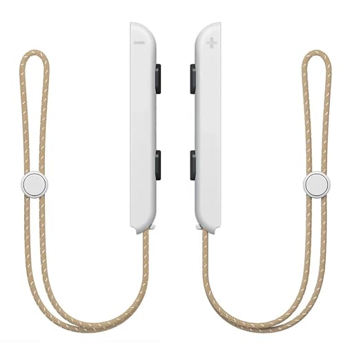 Handgelenkschlaufe für Switch Joycon - 2 Pack Weiß Lanyard Befestigungen Ersatzteile Zubehör mit für Joy Con Controller Handgelenkschlaufe für Switch Joycon - 2 Pack Weiß Lanyard Befestigungen Ersatzteile Zubehör mit für Joy Con Controller von KOOWOD