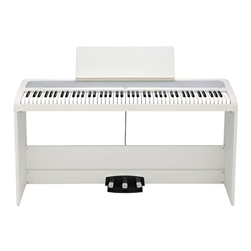 KORG B2 SP weiss, Digitalpiano, E-Piano inkl. Ständer und 3er Pedaleinheit von KORG