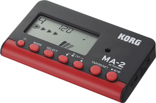 Korg MA-2 LCD-Taschen-Digital-Metronom Schwarz/Rot von KORG