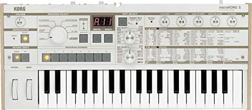 Korg - MICROKorgS - 37 Key Analogue Modelling Synthesizer with Vocoder - White von KORG