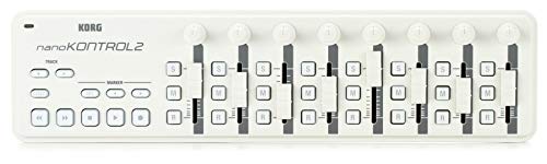 Korg NANOKONTROL2-WH USB-Controller mit 8 Kanälen Weiß von KORG