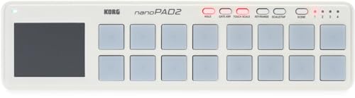 Korg NANOPAD2-WH 16 USB-Drumpad (16 Tasten) Weiß von KORG