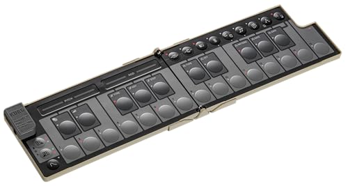 Korg nanoKEY Fold - Faltbarer 25 Tasten MIDI Keyboard Controller mit USB-C und TRS-MIDI - Sandbeige Korg nanoKEY Fold - Faltbarer 25 Tasten MIDI Keyboard Controller mit USB-C und TRS-MIDI - Sandbeige von KORG