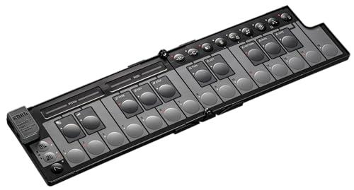 Korg nanoKEY Fold – Faltbarer 25 Tasten MIDI Keyboard Controller mit USB-C und TRS-MIDI – Schwarz Korg nanoKEY Fold – Faltbarer 25 Tasten MIDI Keyboard Controller mit USB-C und TRS-MIDI – Schwarz von KORG