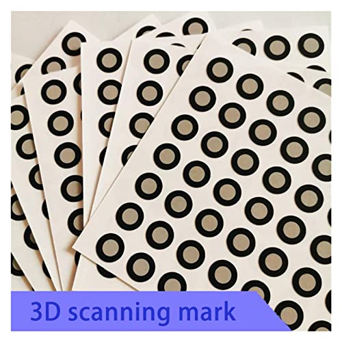 3D-Scanner, 3D-Scanning-Mark-Punkte, handgeführter 3D-Scanner reflektiert den Zielpunkt, innen innen 10 mm 1000 Stück für kleine Objekte(High reflective) von KOROBIE