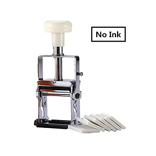 KOROBIE Handheld-Tintenstrahldrucker Ablaufnummer Drucker Produktion Datum Codierung Werkzeuge Handbuch Los Mark Druckmaschine Ölkissen Drucker Metall Holzdruck für Code-Datum-Logo-Etikett(No Ink) von KOROBIE