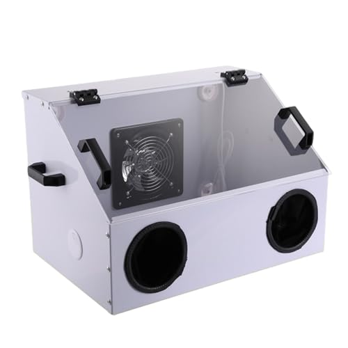 Staubschutzhaube, Staubbox, box for Acrylschleifen, tragbare box, schutzabdeckung for Tischschleif-, Gravur- und Poliermaschinen aus Metall Zum Schleifen, Polieren, Schneiden, Bohren(16RE) von KOROBIE