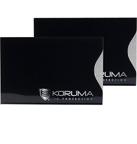 RFID Blocker NFC Kreditkarten Personalausweis Schutzhülle (KUK-70VBLG) von KORUMA