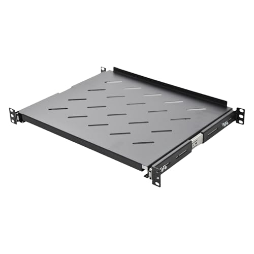 Koscom Connect Fachboden ausziehbar für Netzwerkschrank 19 Zoll I Server Rack Ablagefach 483 x 350 x 45 mm I Ausziehboden zum Festeinbau ab 450 mm Tiefe I Lochblech schwarz I Hohe Traglast Koscom Connect Fachboden ausziehbar für Netzwerkschrank 19 Zoll I Server Rack Ablagefach 483 x 350 x 45 mm I Ausziehboden zum Festeinbau ab 450 mm Tiefe I Lochblech schwarz I Hohe Traglast von KOSCOM CONNECT