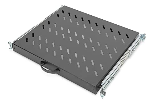 Koscom Connect Fachboden ausziehbar für Netzwerkschrank 19 Zoll | Server Rack Ablagefach 483 x 600 x 45 mm | Ausziehboden zum Festeinbau ab 600 mm Tiefe | Lochblech (Schwarz (RAL 9005)) Koscom Connect Fachboden ausziehbar für Netzwerkschrank 19 Zoll | Server Rack Ablagefach 483 x 600 x 45 mm | Ausziehboden zum Festeinbau ab 600 mm Tiefe | Lochblech (Schwarz (RAL 9005)) von KOSCOM CONNECT