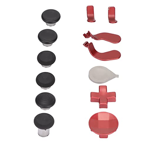 KOSDFOGE Controller-Zubehörteile 13-in-1-Ersatzmetall-Reparaturwerkzeug-Kit für XboxOne Elite Series 2 Red von KOSDFOGE