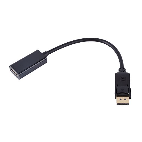 KOSDFOGE Displayport (DP) zu HDMI Adapter, Displayport zu HDMI Adapter Konverter Stecker auf Buchse 1080P für Computer, Desktop, Laptop, PC, Monitor, Projektor von KOSDFOGE