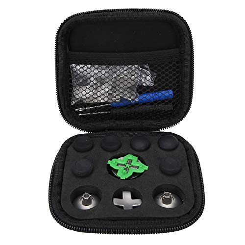 KOSDFOGE Elite Kit für Xbox One Elite Controller Zubehör 6 Verschiedene Metall Analogsticks – 4 Paddles – 2 D Pads – und 2 Magnetische Basis Xbox One Elite Controller Ersatzteile(Schwarz) von KOSDFOGE
