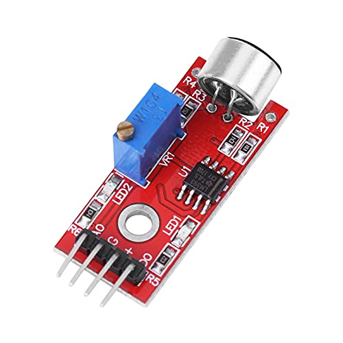 KOSDFOGE Mikrofonmodul, DC 3,3 V/5 V, Hochempfindliches Mikrofon, Audioverstärkermodul, Ausgang 20 DB, Rauscharm von KOSDFOGE