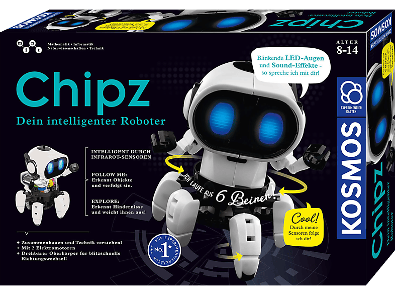 KOSMOS Chipz - Dein intelligenter Roboter Experimentierkasten, Mehrfarbig KOSMOS Chipz - Dein intelligenter Roboter Experimentierkasten, Mehrfarbig von KOSMOS
