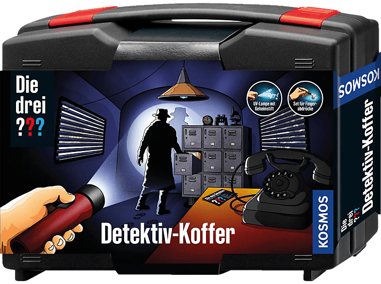 KOSMOS Die drei ??? Detektivkoffer Gesellschaftsspiel, Mehrfarbig von KOSMOS