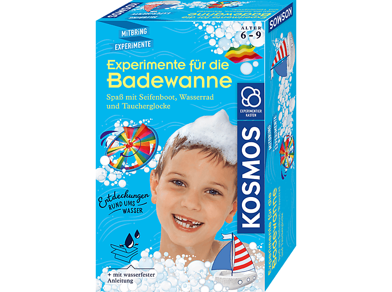 KOSMOS Experimente für die Badewanne Experimentierkasten, Mehrfarbig von KOSMOS