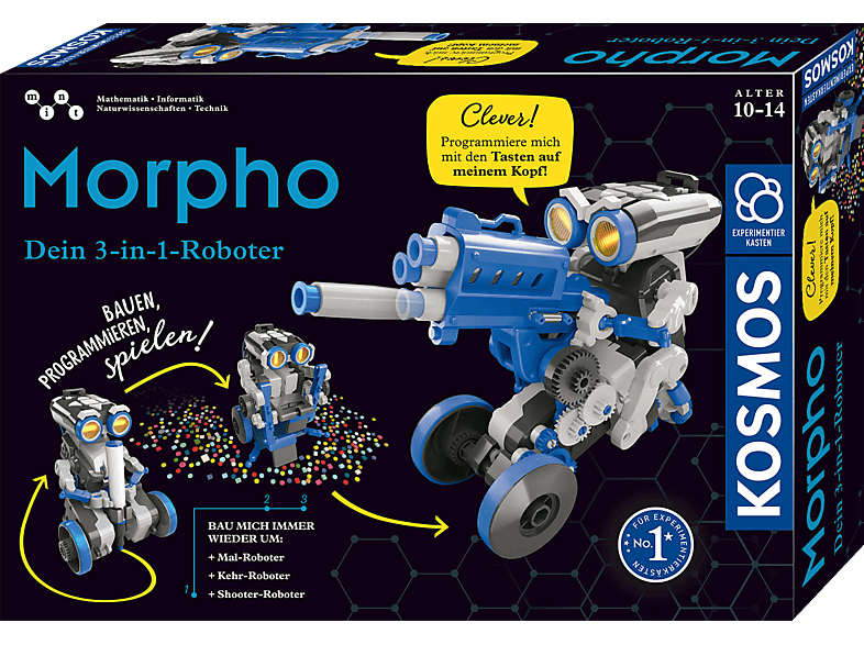 KOSMOS Morpho - Dein 3-in-1 Roboter Experimentierkasten, Mehrfarbig KOSMOS Morpho - Dein 3-in-1 Roboter Experimentierkasten, Mehrfarbig von KOSMOS