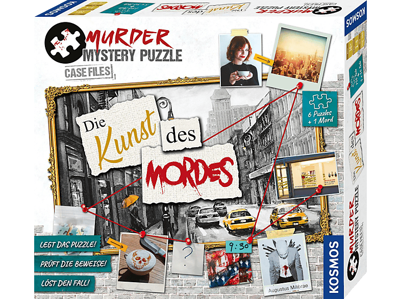 KOSMOS Murder Mystery Puzzle - Die Kunst des Mordes Gesellschaftsspiel Mehrfarbig von KOSMOS