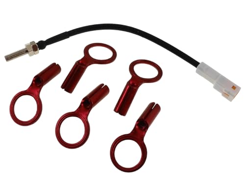 KOSO Temperatursensor, 0-250 Grad, weßer Stecker f. Zündkerze von KOSO