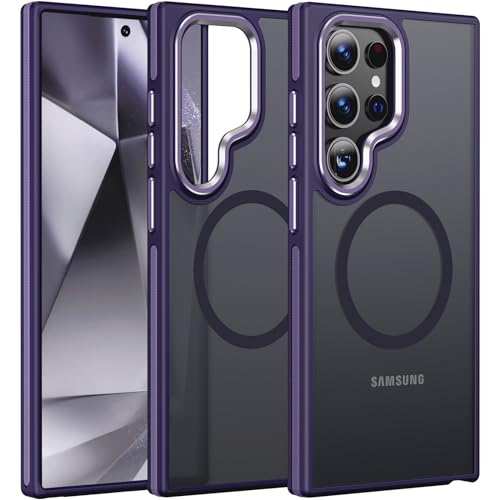 KOVASIA für S24 Ultra Samsung Galaxy 5G Hülle, Handyhülle für Galaxy S24 Ultra 5G, Stoßdämpfende Fallschutz Schutzhülle für Galaxy S24 Ultra Hülle 6.8'',Dark Purple von KOVASIA