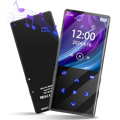 KOVCDVI 64GB MP3 Players mit Bluetooth MP3 Player mit Lautsprecher Eingebautes 2,4 Zoll Display FM-Radio Recorder E-Book Wecker Unterstützung von bis zu 128GB TF-Karte für das Laufen auf Reisen KOVCDVI 64GB MP3 Players mit Bluetooth MP3 Player mit Lautsprecher Eingebautes 2,4 Zoll Display FM-Radio Recorder E-Book Wecker Unterstützung von bis zu 128GB TF-Karte für das Laufen auf Reisen von KOVCDVI