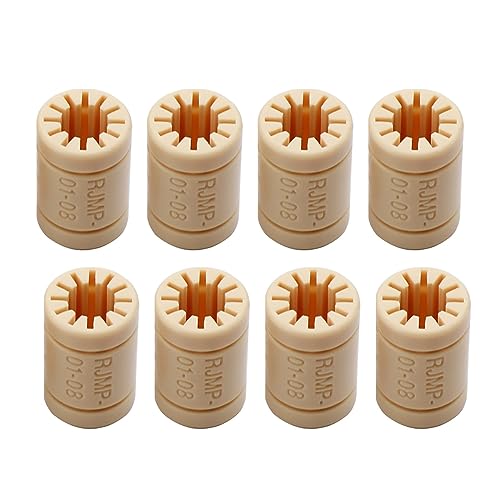 DINGGUANGHE 8PCS RJMP-01-06/RJMP-01-08/RJMP-01-10/RJ4JP-01-12 Linearlager Solide Kunststoff Lager 8mm Welle for 3D Drucker Teile (Größe : RJMP-01-06) von KOVNOVI