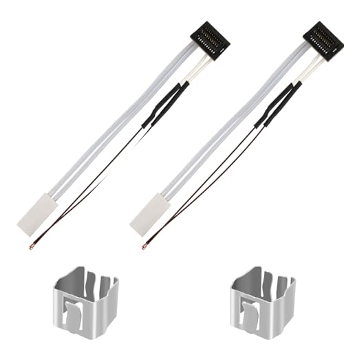 2 Pack Heater and Thermistor for P1P, 3D Printer Accessories 24V 48W Ceramic Heater 300℃ High Temperature Thermistor and Fixing Clip for Bambu Lab P1P, P1S von KOYOFEI