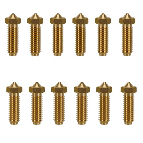 KOYOFEI 12PCS Brass Nozzles for Kobra 2, 3D Printer Parts High Speed 0.4mm Brass Nozzles Kit for Anycubic Kobra 2, Kobra 2 Neo, Kobra 2 Pro, Kobra 2 Plus, Kobra 2 Max von KOYOFEI