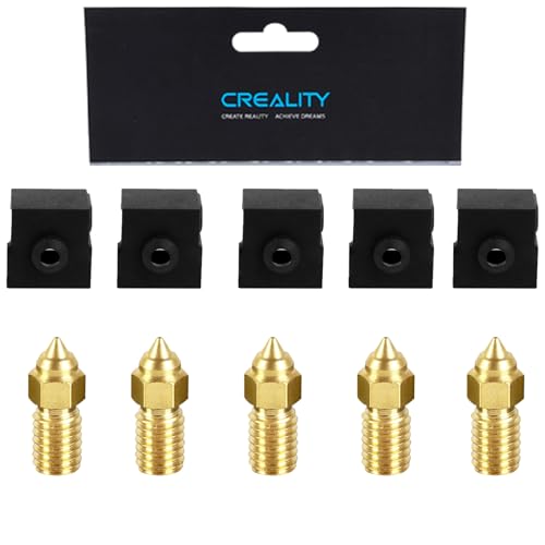 KOYOFEI 5PCS 0.4mm Nozzles and 5PCS Silicone Socks Kit for Ender 3 V3 SE, 3D Printer Accessories 5PCS 0.4mm Brass Nozzles and Silicone Socks for Creality Ender 3 V3 SE KOYOFEI 5PCS 0.4mm Nozzles and 5PCS Silicone Socks Kit for Ender 3 V3 SE, 3D Printer Accessories 5PCS 0.4mm Brass Nozzles and Silicone Socks for Creality Ender 3 V3 SE von KOYOFEI