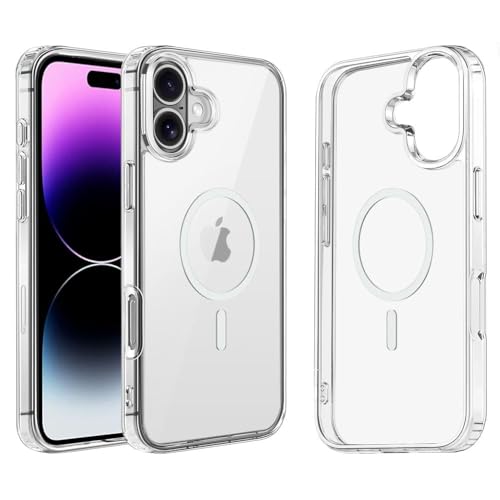 KOZOY Transparent Magnetisch Hülle, Acryl Schutzhülle für iPhone 16 6,1 Zoll, Ultra-dünne und langlebige Durchsichtig Schutzhülle, kompatibel mit MagSafe, Anti-Kratzer Stoßfest Handyhülle (IP16) KOZOY Transparent Magnetisch Hülle, Acryl Schutzhülle für iPhone 16 6,1 Zoll, Ultra-dünne und langlebige Durchsichtig Schutzhülle, kompatibel mit MagSafe, Anti-Kratzer Stoßfest Handyhülle (IP16) von KOZOY