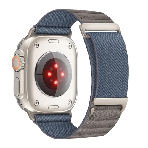 KOZRFEYA Alpine Loop Armband Kompatibel mit Apple Watch Ultra 49mm/46mm/45mm/44mm/42mm(Series 3/2/1), Sport Nylon Loop Ersatzarmbänder Kompatibel für iWatch Ultra 2/Series 10/9/8/7/6/5/4/3/2/1/SE von KOZRFEYA