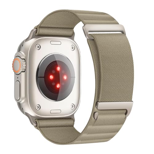 KOZRFEYA Alpine Loop Armband Kompatibel mit Apple Watch Ultra 49mm/46mm/45mm/44mm/42mm(Series 3/2/1), Sport Nylon Loop Ersatzarmbänder Kompatibel für iWatch Ultra 2/Series 10/9/8/7/6/5/4/3/2/1/SE von KOZRFEYA