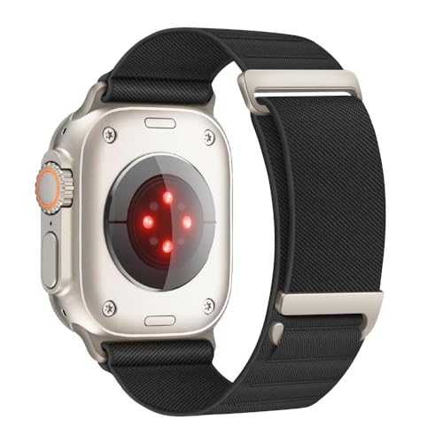 KOZRFEYA Alpine Loop Armband Kompatibel mit Apple Watch Ultra 49mm/46mm/45mm/44mm/42mm(Series 3/2/1), Sport Nylon Loop Ersatzarmbänder Kompatibel für iWatch Ultra 2/Series 10/9/8/7/6/5/4/3/2/1/SE von KOZRFEYA