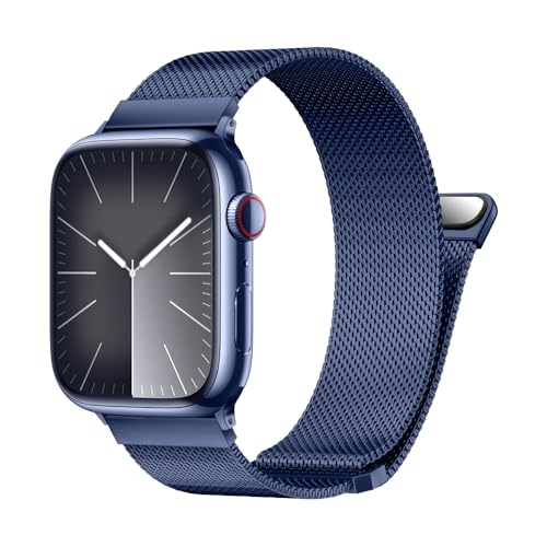 KOZRFEYA Edelstahl Armband Kompatibel mit Apple Watch Ultra 49mm/46mm/45mm/44mm/42mm/41mm/40mm/38mm, Magnetisch Ersatzarmbänder Kompatibel mit iWatch Ultra 2/Series 10/9/8/7/6/5/4/3/2/1/SE von KOZRFEYA