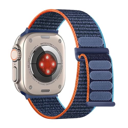 KOZRFEYA Trail Loop Armband Kompatibel mit Apple Watch Ultra 49mm/46mm/45mm/44mm/42mm/41mm/40mm/38mm, Sport Loop Ersatzarmbänder Kompatibel für iWatch Ultra 2/Series 10/9/8/7/6/5/4/3/2/1/SE von KOZRFEYA