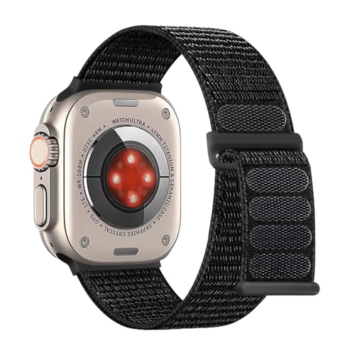 KOZRFEYA Trail Loop Armband Kompatibel mit Apple Watch Ultra 49mm/46mm/45mm/44mm/42mm/41mm/40mm/38mm, Sport Loop Ersatzarmbänder Kompatibel für iWatch Ultra 2/Series 10/9/8/7/6/5/4/3/2/1/SE von KOZRFEYA