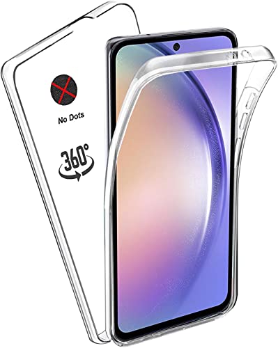 KP TECHNOLOGY Galaxy A54 5G Vorder- und Rückseite, kristallklar, transparent, flexible Passform, 360° Vorder- und Rückseite, Ganzkörper-TPU-Gel-Schutzhülle für Samsung Galaxy A54 5G (transparent) von KP TECHNOLOGY