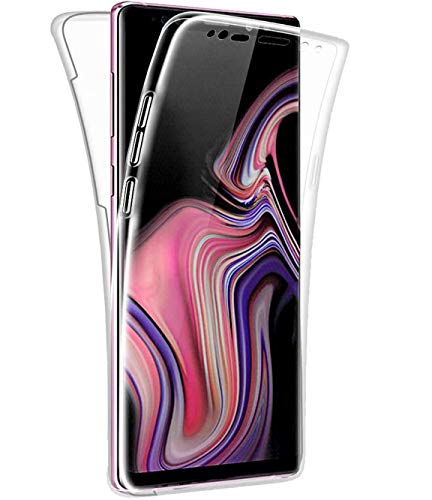 KP TECHNOLOGY Schutzhülle für Samsung Galaxy Note 9 (360 ° Vorder- und Rückseitenschutz) Transparent von KP TECHNOLOGY