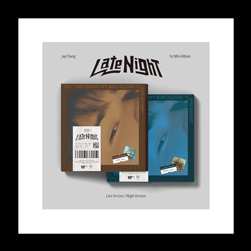 Jay Chang Late Night 1st Mini Album 2 Version SET CD+48p PhotoBook+2p PhotoCard+1p Folded Lyric Poster on Pack+Tracking Sealed von KPOP